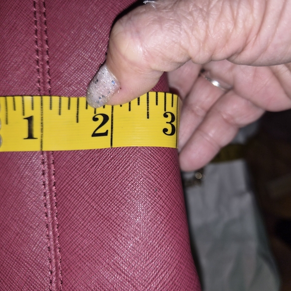 Michael Kors Plum Shoulder Bag with Gold Accents - Picture 10 of 16